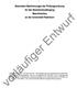 vorläufiger Entwurf Besondere Bestimmungen der Prüfungsordnung für den Bachelorstudiengang Maschinenbau an der Universität Paderborn