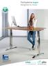 Tischsysteme ergon designed to move