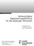 Salzburg.Digital Digitalisierungsoffensive für die Salzburger Wirtschaft