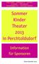 Sommer Kinder Theater 2013 in Perchtoldsdorf