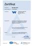 Zertifikat. Prüfungsnorm ISO 9001:2015. Zertifikat-Registrier-Nr /13