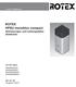 ROTEX HPSU monobloc compact Abmessungen und Leistungsdaten (Databook)