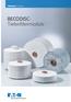 Filtration Products. BECODISC- Tiefenfiltermodule