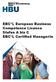 EBC*L European Business Competence Licence Stufen A bis C EBC*L Certified Manager/in