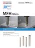 MFH Micro. Geringer Schnittwiderstand ohne Neigung zu Rattern für eine hocheffiziente Bearbeitung. Mikrodurchmesser- Hochvorschubfräser