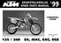 ' / 200 SX, MXC, EXC, EGS ERSATZTEILKATALOG SPARE PARTS MANUAL FAHRGESTELL CHASSIS ART. NR