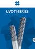 UVX-TI-SERIES. Fräser für Titan und Titanlegierungen. Volume 2