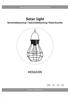 Solar light Solcellsbelysning / Solcellebelysning /Solarleuchte