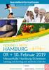 HAMBURG Februar 2019 MesseHalle Hamburg-Schnelsen GESUND + AKTIV. Ausstellerinformationen. Samstag und Sonntag von bis 17.