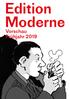 Edition Moderne Vorschau Frühjahr 2019 T ardi / C asterman