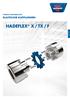 POWER TRANSMISSION ELASTISCHE KUPPLUNGEN HADEFLEX X / TX / F HADEFLEX