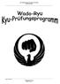 Kyu-Prüfungsprogramm Wado-Ryu Karate Rheinland-Pfalz
