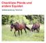 Checkliste Pferde und andere Equiden. Selbstevaluierung Tierschutz