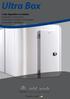 Ultra Box. Celle frigorifere modulari Modular cold rooms Chambres froides modulaires Modulare Kühlzellen