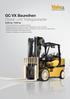 GC VX Baureihen. Diesel- und Treibgasstapler kg / kg