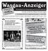 Wasgau-Anzeiger JAZZ-FRÜHSCHOPPEN PRUNKSITZUNGEN IN DAHN. mit den amtlichen Bekanntmachungen. Wochenblatt für die Verbandsgemeinde Dahner Felsenland
