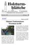 Holzturmblättche. Mainzer Funkamateure Draisinen-mobil. Neues aus K07. Mai/Juni 2002 Jahrgang 17. Mitteilungsblatt des DARC - Ortsverband Mainz-K07