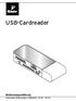 USB-Cardreader. Bedienungsanleitung Tchibo GmbH D Hamburg 60780HB43XI