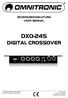 DXO-24S DIGITAL CROSSOVER