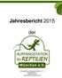 Jahresbericht der. Auffangstation für Reptilien, München e. V. Kaulbachstraße München