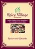 Spice Village. Speisen und Getränke. Restaurant. Indische Tandoori & Curry Spezialitäten Feinste königliche indische Küche