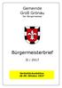 Gemeinde Groß Grönau Der Bürgermeister. Bürgermeisterbrief II / 2017