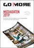 MEDIADATEN Wir sind das erste echte Magazin in einer deutschen Region. Wir sind in erster Linie lokal orientiert.
