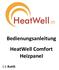 Bedienungsanleitung HeatWell Comfort Heizpanel