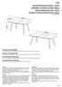2184 MONTERINGSANVISNING BORD ASSEMBLY INSTRUCTIONS TABLE MONTAGEANLEITUNG TISCH INSTRUCTIONS DE MONTAGE TABLE (Code 14835)