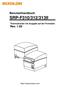 Benutzerhandbuch SRP-F310/312/313II. Thermodrucker mit Ausgabe auf der Frontseite Rev