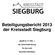 Beteiligungsbericht 2013 der Kreisstadt Siegburg