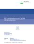 Qualitätsbericht 2014 nach der Vorlage von H+