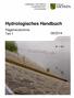Hydrologisches Handbuch. Pegelverzeichnis Teil 1 08/2014