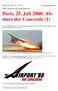 Paris, 25. Juli 2000: Absturz der Concorde (1)