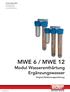 MWE 6 / MWE 12 Modul Wasserenthärtung Ergänzungswasser. Original-Bedienungsanleitung