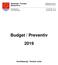 Budget / Preventiv 2019