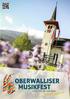 Vororientierung Oberwalliser Musikfest Steg und 10. Juni 2018