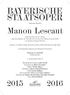 Giacomo Puccini. Manon Lescaut