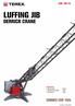 CDK LUFFING JIB DERRICK CRANE. Specifications: Capacity at max length: Courtesy of Crane.Market