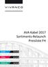 AVA Kabel 2017 Sortiments-Relaunch Preisliste FH