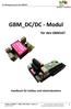 GBM_DC/DC - Modul. für den GBM16T. Handbuch für Aufbau und Inbetriebnahme. 5V Hilfsspannung für den GBM16T. OpenDCC / Fichtelbahn