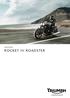 CRUISERS ROCKET III ROADSTER. triumphmotorcycles.de