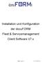 Installation und Konfiguration der docuform Fleet & Servicemanagement Client Software V7.x
