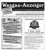 Wasgau-Anzeiger. Dartsturnier in Bruchweiler. mit den amtlichen Bekanntmachungen. Wochenblatt für die Verbandsgemeinde Dahner Felsenland