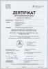 ZERTIFIKAT. über Produktkonformität (QAL 1) Zertifikatsnummer: _01. SICK MAIHAK GmbH Dr.-Zimmermann-Straße Meersburg Deutschland