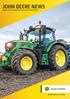 JOHN DEERE NEWS IHRE VERTRIEBSPARTNER INFORMIEREN NOTHING RUNS LIKE A DEERE