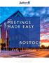 MEETINGS MADE EASY ROSTOCK. radissonblu.de/hotel-rostock