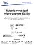 Rubella virus IgM micro-capture ELISA