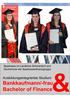 Bankkaufmann/-frau Bachelor of Finance. Ausbildungsintegriertes Studium. Sparkasse im Landkreis Schwandorf und Hochschule der Sparkassenfinanzgruppe