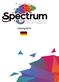 Spectrum Filaments Inhaltsverzeichnis